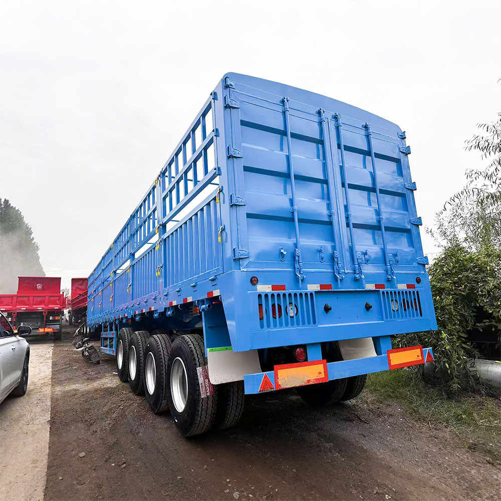 Reboque de Carga a Granel com Grade de 4 Eixos