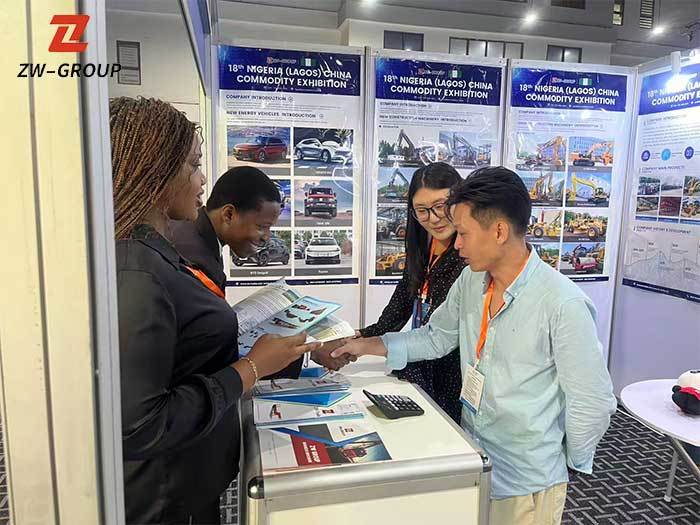 Por que os clientes africanos escolhem a ZW Group na Feira de Lagos para caminhões e reboques