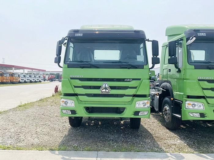 HOWO 430HP 6x4 Tractor Truck front view showing robust cabin and chassis HOWO 430HP 6×4 Camión tractor