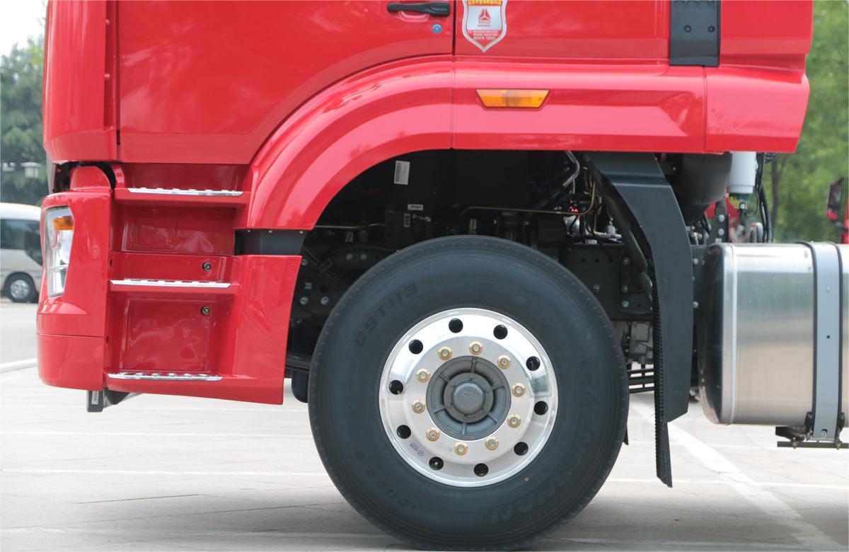 Hohan N7W 400HP 6x4 tractor truck tire detail designed for long-distance and heavy-load transport Tractocamión Hohan N7W 400HP 6×4