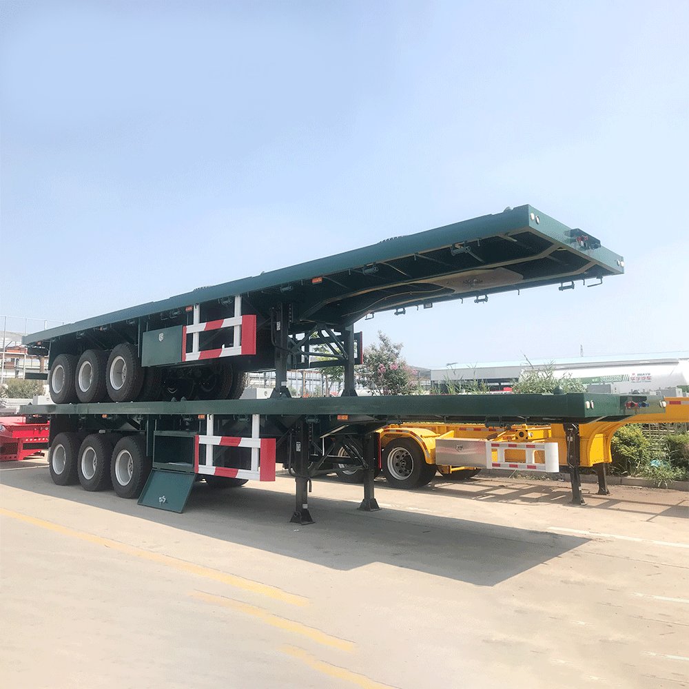 Semirremolque Plataforma de 3 Ejes 40FT para Transporte