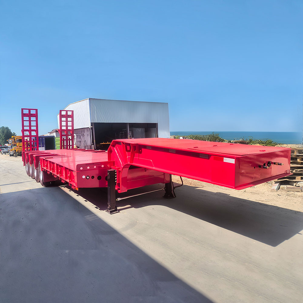 Semi Remolque Lowbed de 4 Ejes y 80 Toneladas