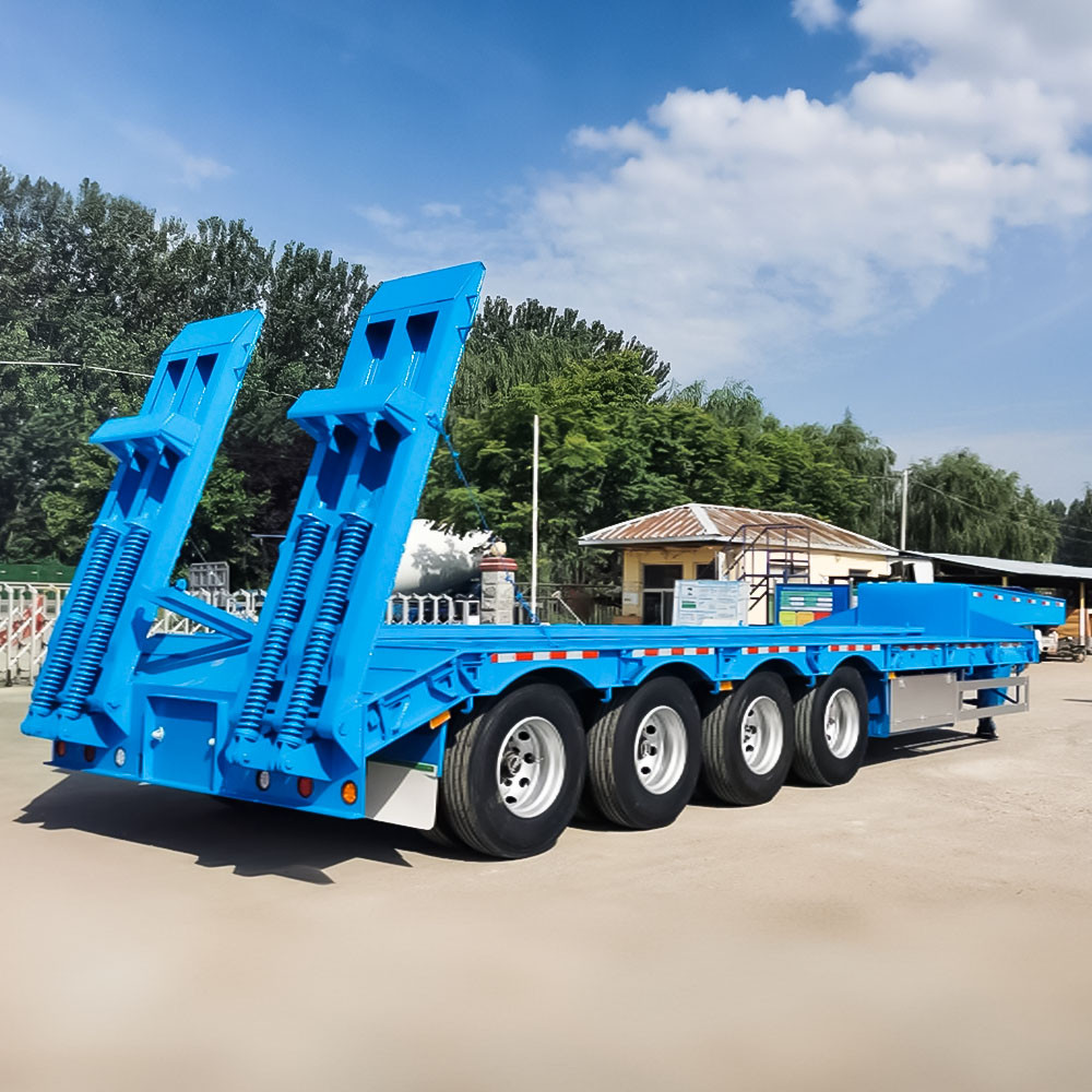 Semirremolque Plataforma Baja para Carga Pesada de 80 Toneladas
