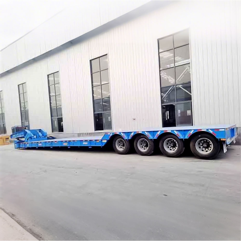 Remolque Lowbed RGN de 4 ejes para 80 toneladas