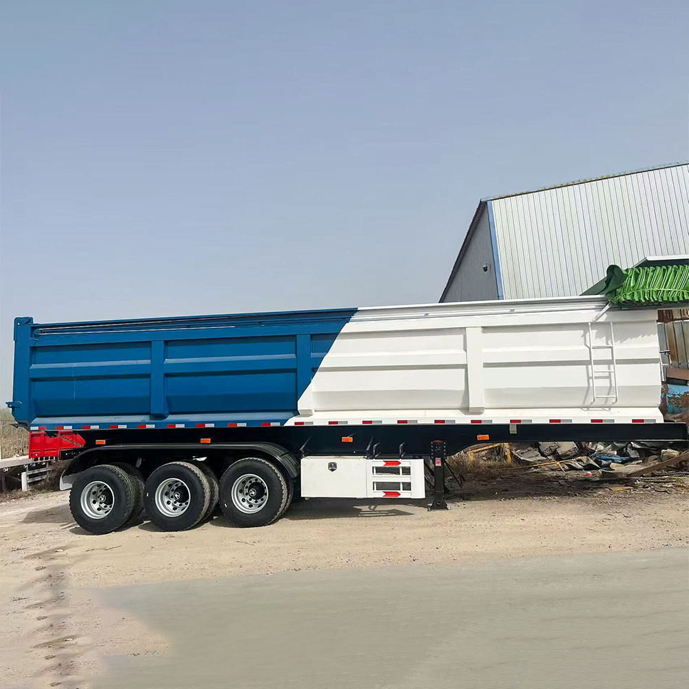 30CBM 3 Ejes Semi Remolque Volquete en U