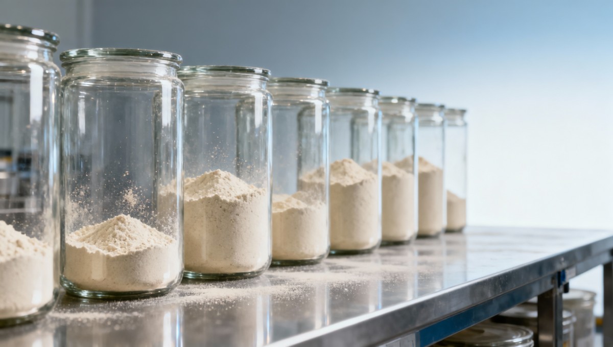 Glass flour containers attracting static dust in dry storage environments—surface resistivity or ambient ionization?