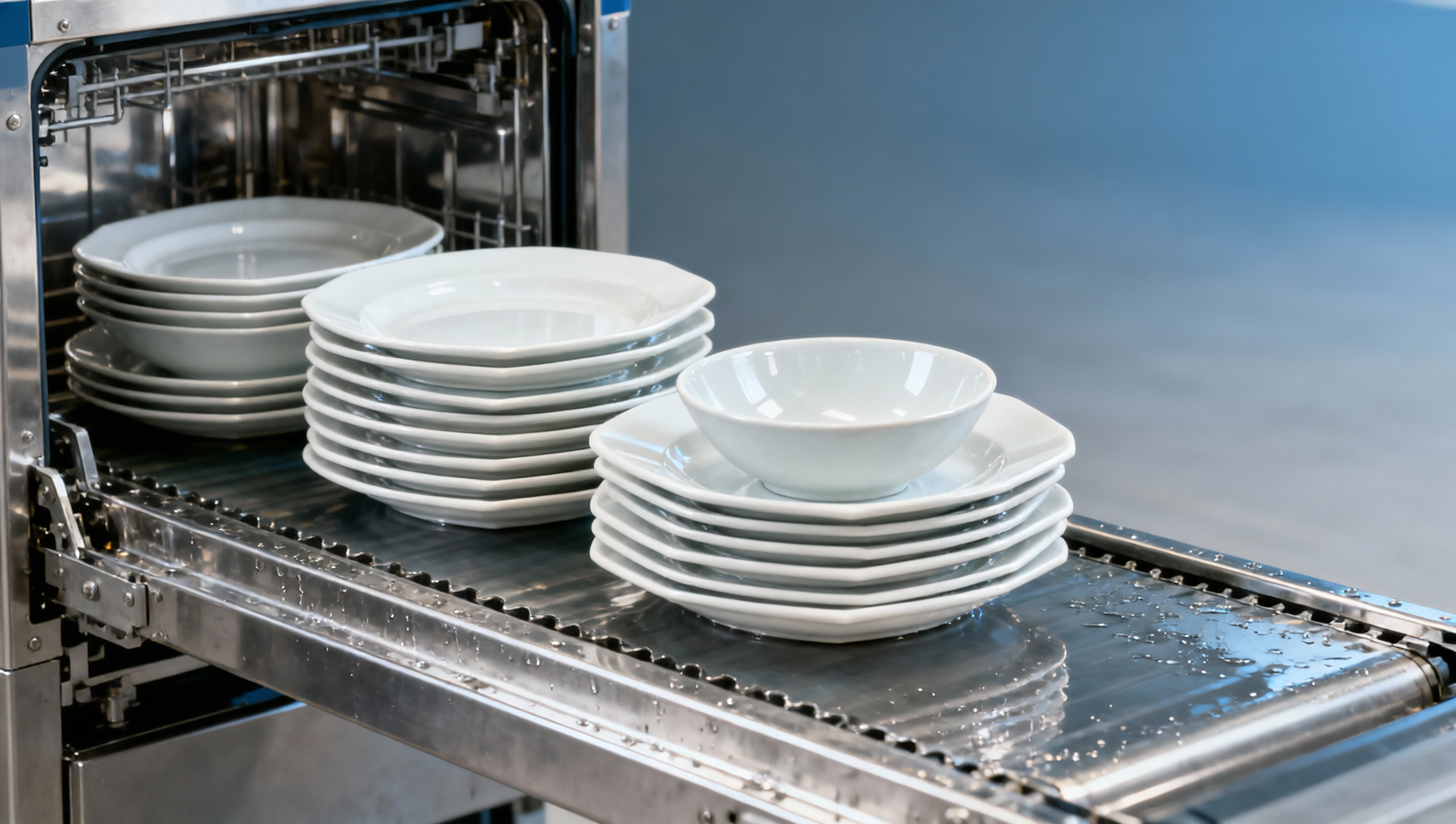 Porcelain tableware stacks poorly in automated dishwashing lines Porcelain tableware stacks poorly in automated dishwashing lines