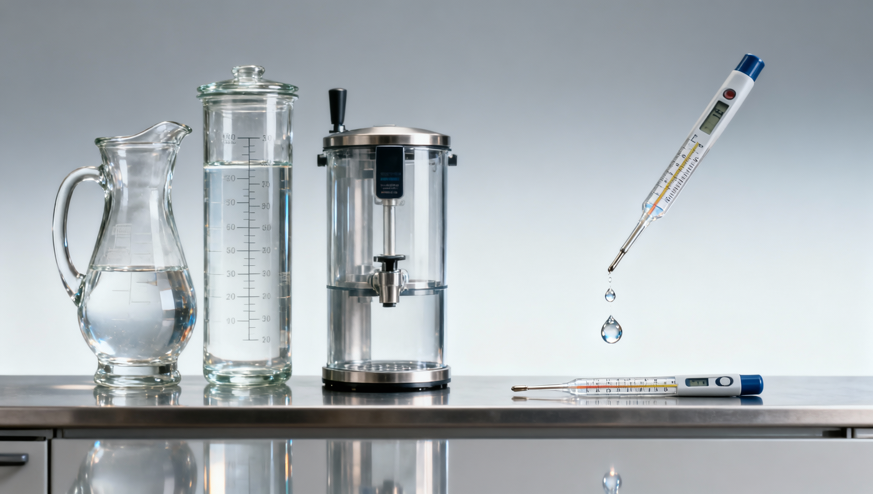 Glass beverage servers cloud over time — cleaning method matters more than frequency