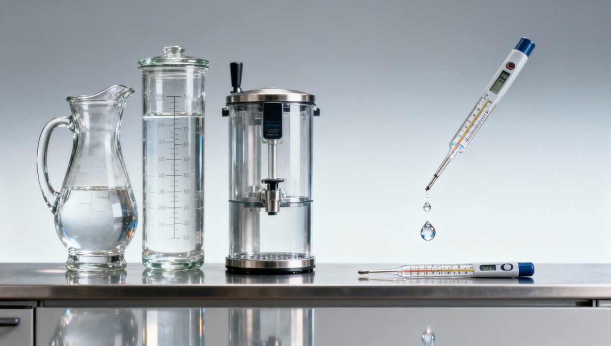 Glass beverage servers cloud over time — cleaning method matters more than frequency