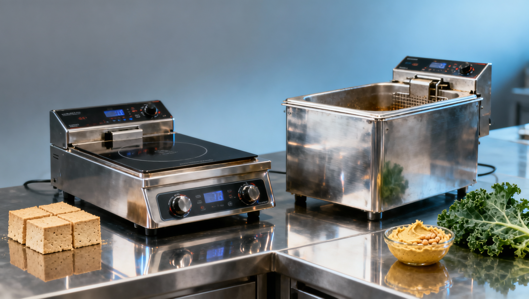 Restaurant kitchen equipment requirements for plant-based menus: Do induction units replace fryers?