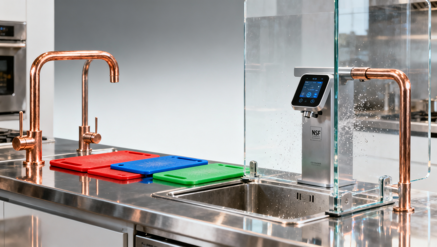 Restaurant kitchen equipment accessories that reduce cross-contamination risk in open kitchens