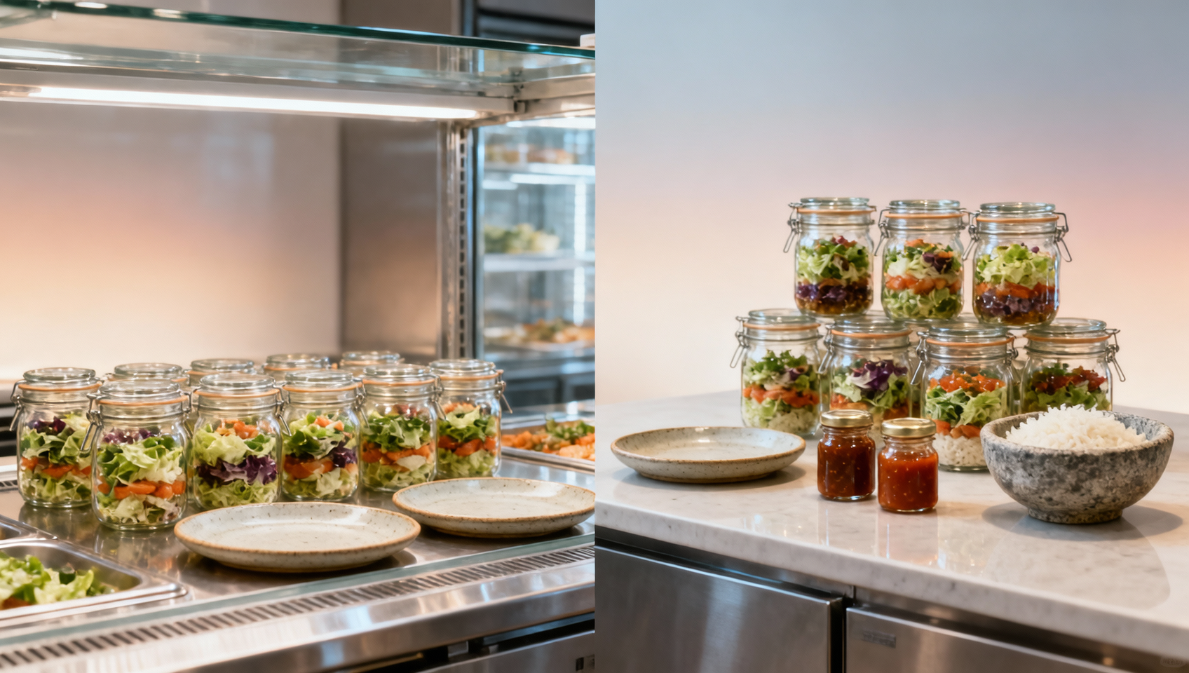 Why are glass salad jars showing up in more meal prep lines?