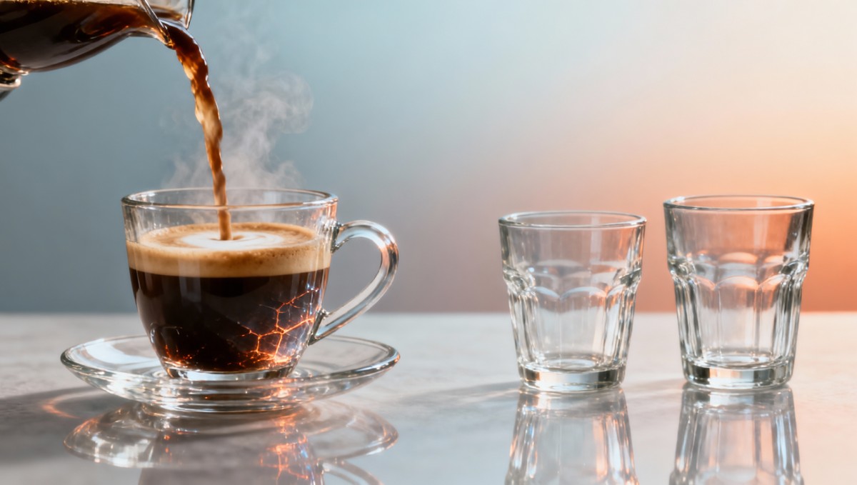 What makes a glass cappuccino cup crack under sudden heat? What makes a glass cappuccino cup crack under sudden heat?