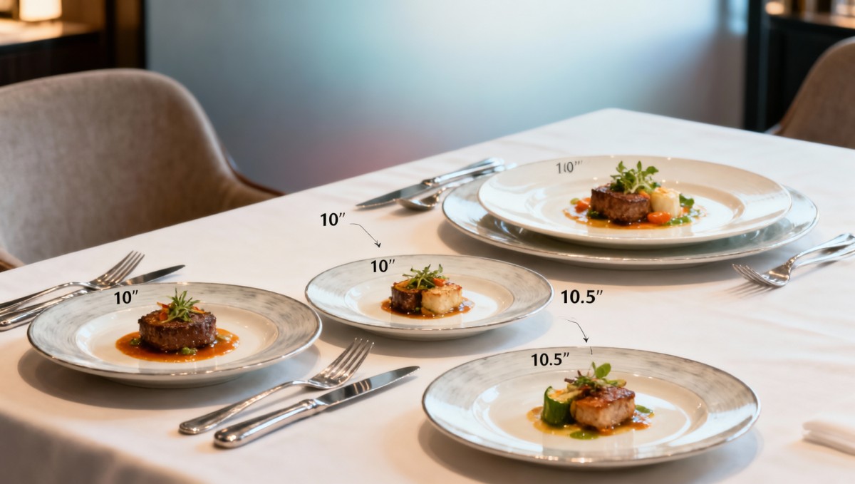 Dinner plate size preferences are changing in hospitality markets