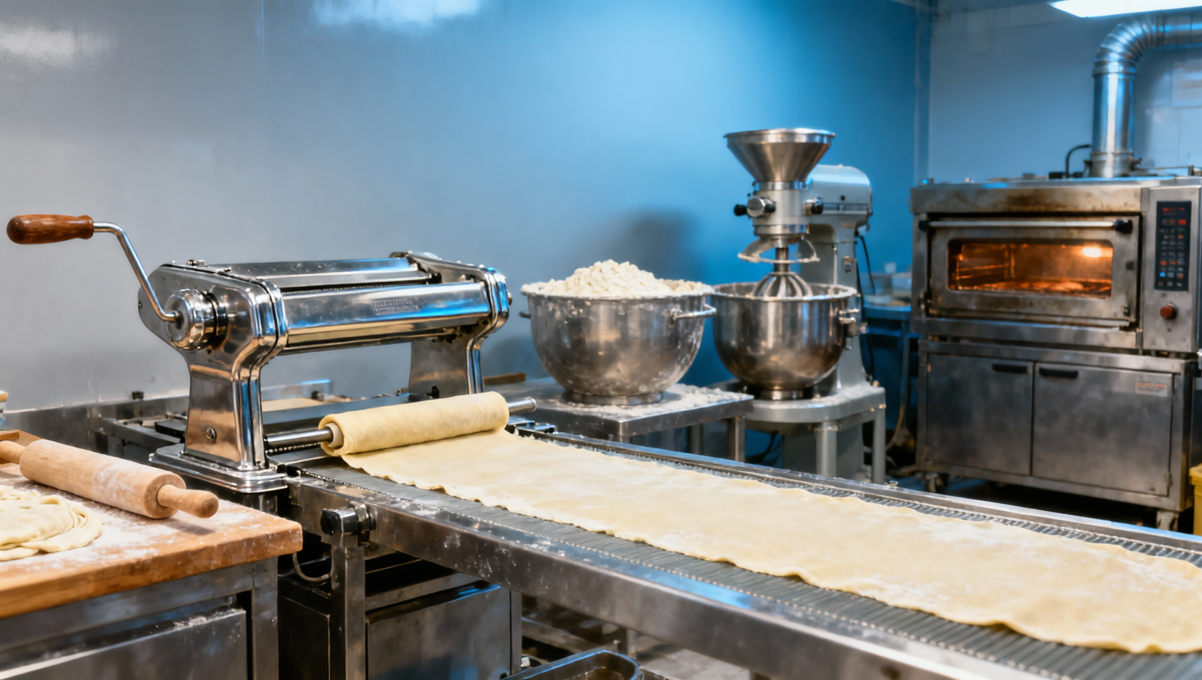 Dough sheeter machine or manual rolling: where cost shifts Dough sheeter machine or manual rolling: where cost shifts