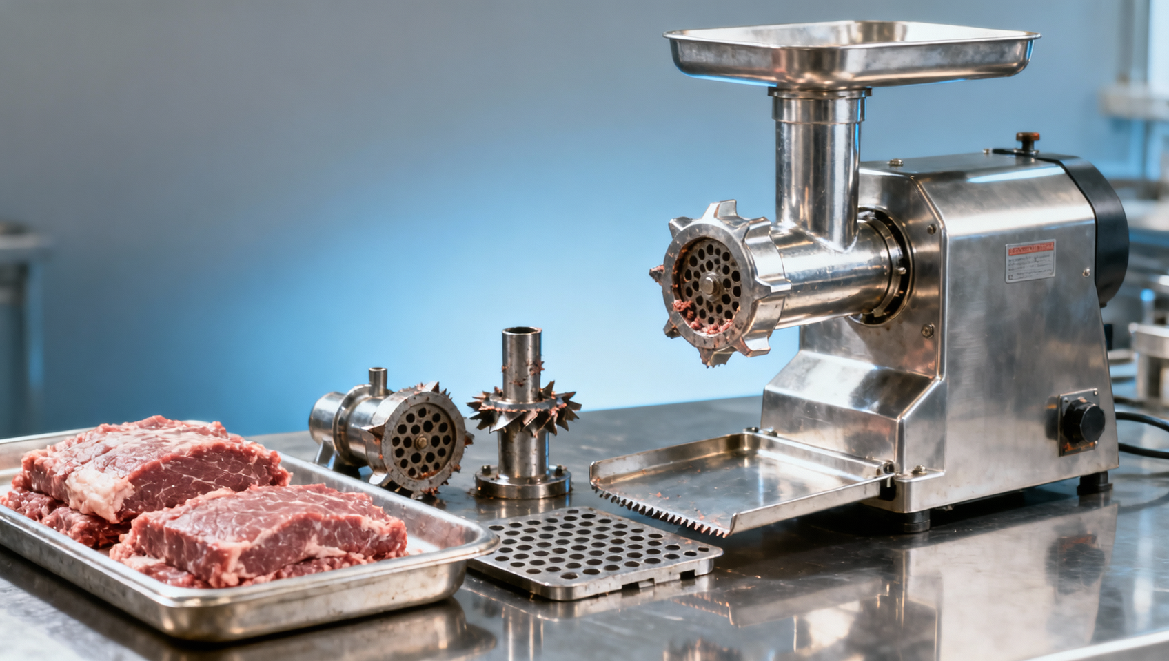 Meat grinder machine output drops for reasons beyond motor size Meat grinder machine output drops for reasons beyond motor size