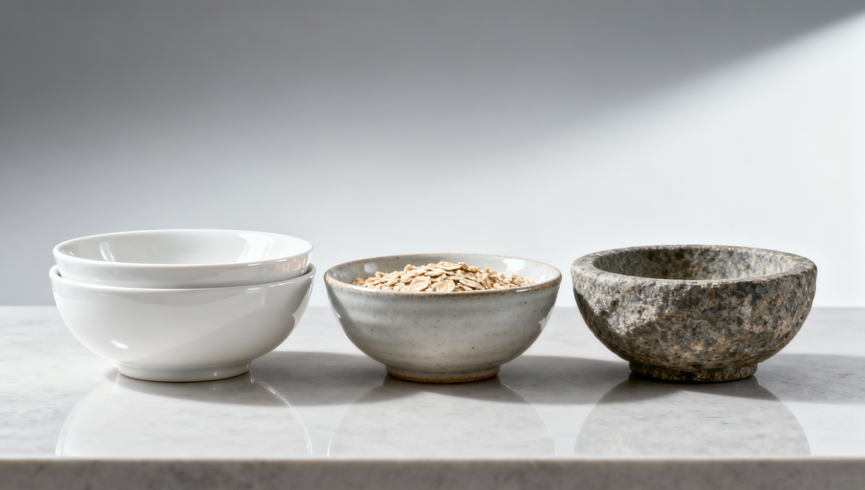 How to Compare a Porcelain Soup Bowl by Weight and Finish?