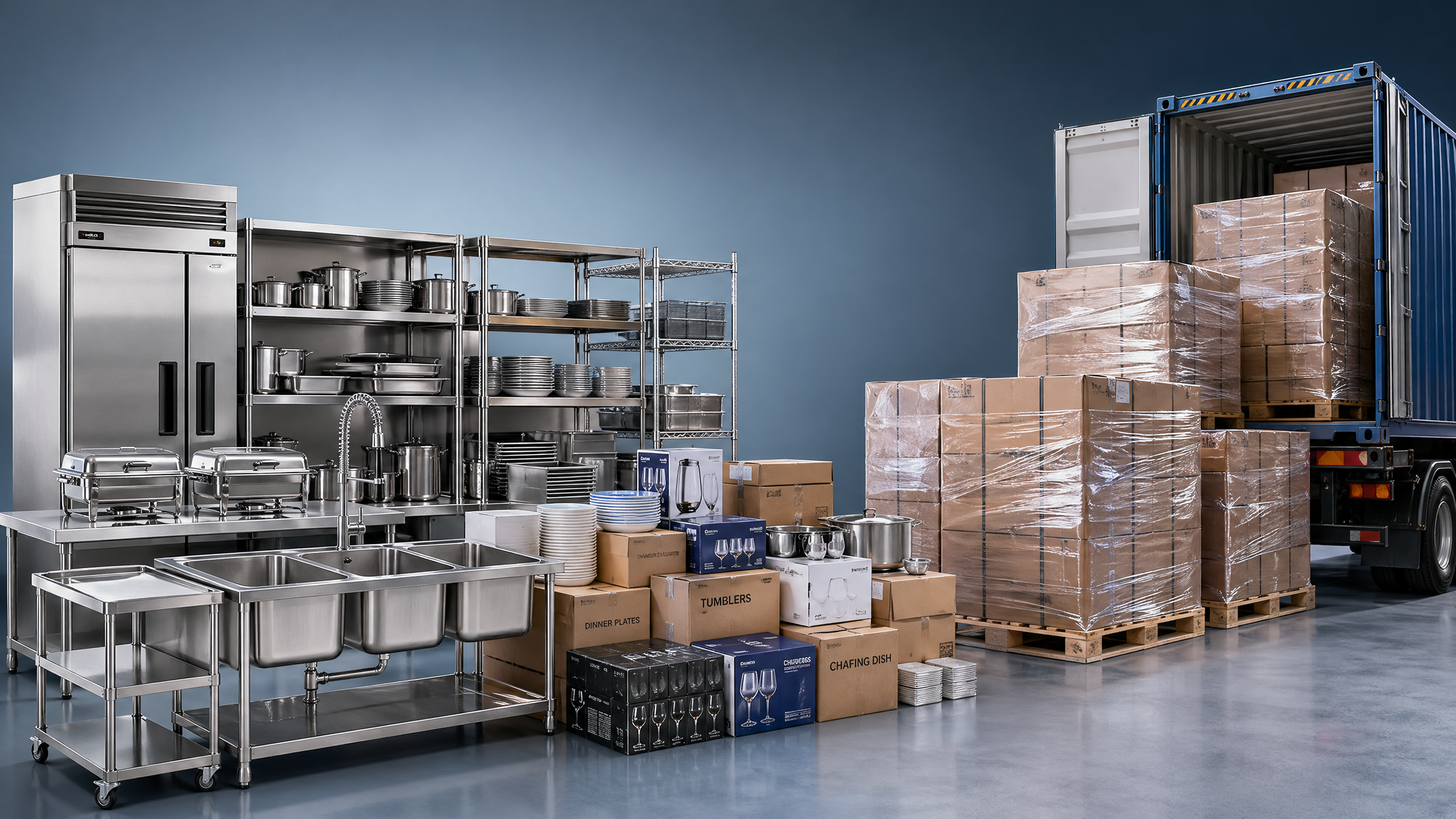 Bulk restaurant supplies orders and the freight costs people miss