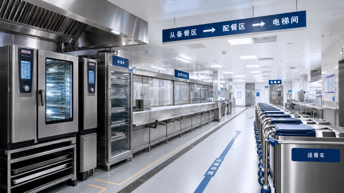 Hospital kitchen design choices that slow meal delivery Hospital kitchen design choices that slow meal delivery