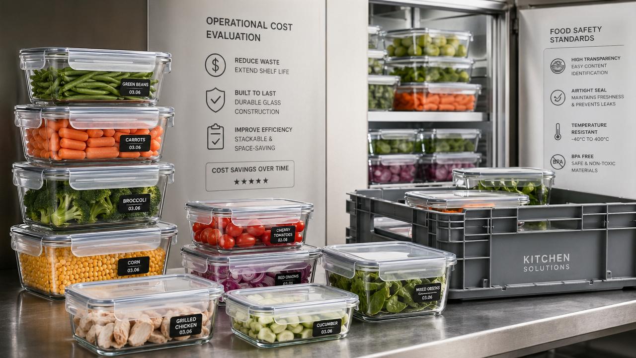 Glass storage containers for food and the hidden breakage cost