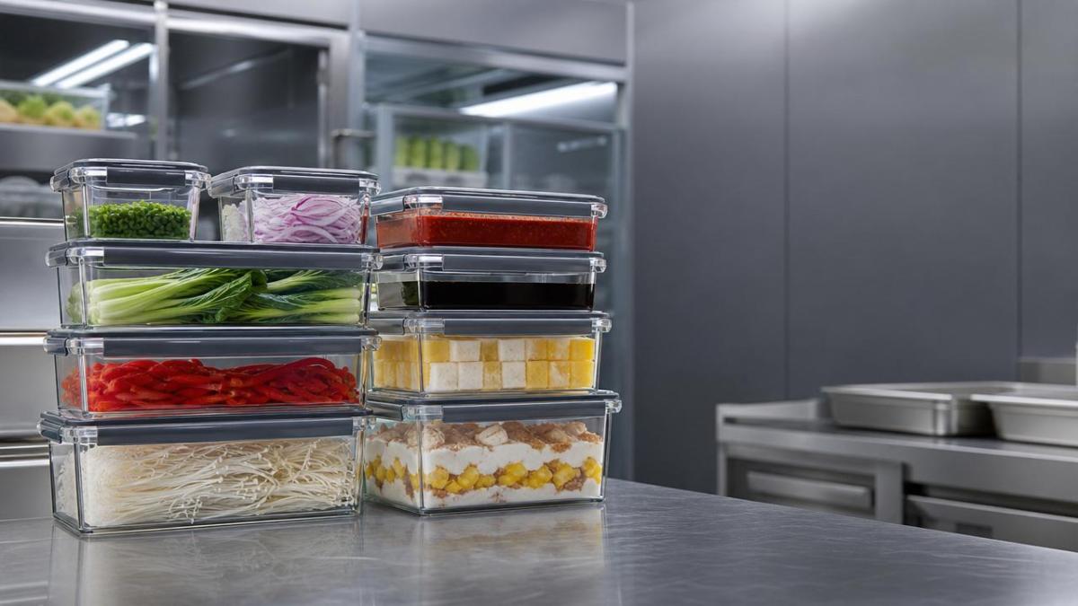 Which glass storage container works best in restaurants