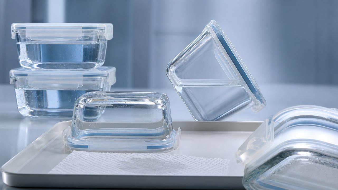 How to test a leak-proof glass storage container properly