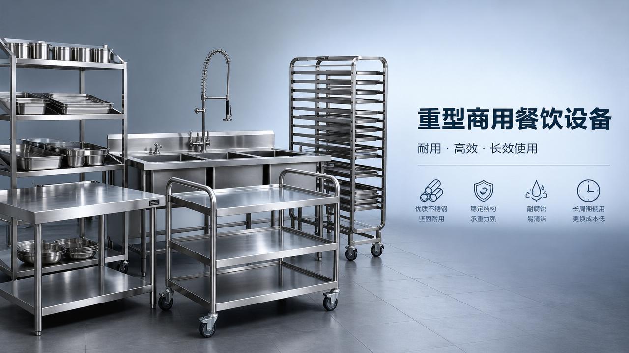 Heavy duty restaurant supplies that cut replacement cycles