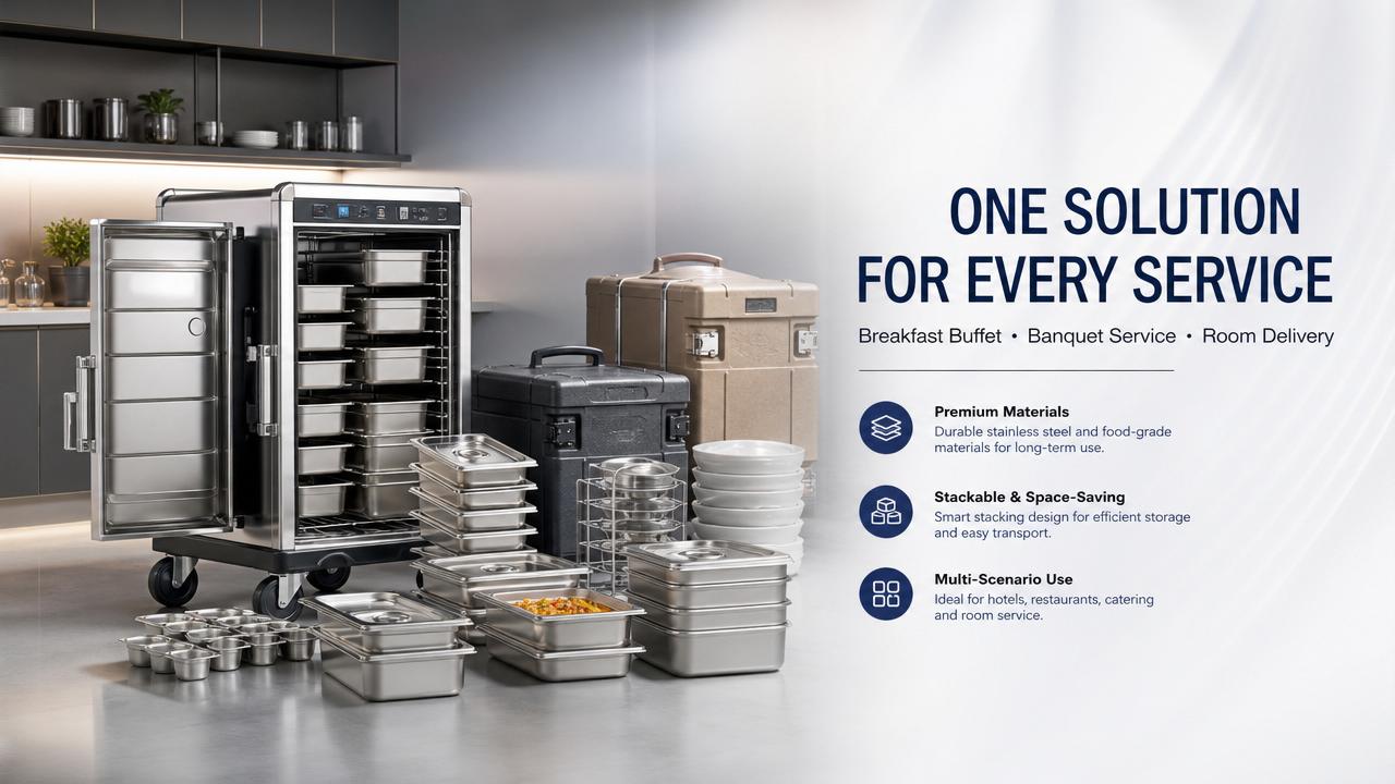 Restaurant supplies for hotels that hold up under mixed service loads