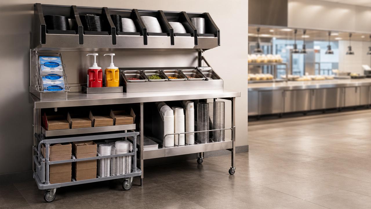 Restaurant supplies for fast food with the lowest refill friction