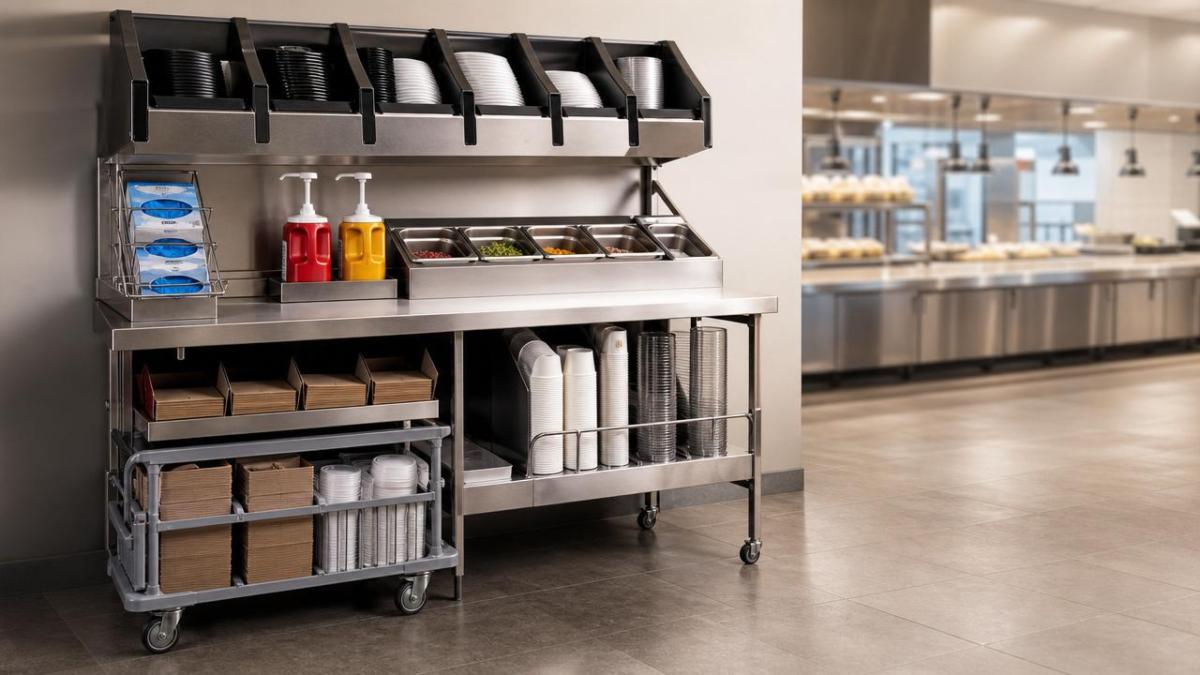 Restaurant supplies for fast food with the lowest refill friction