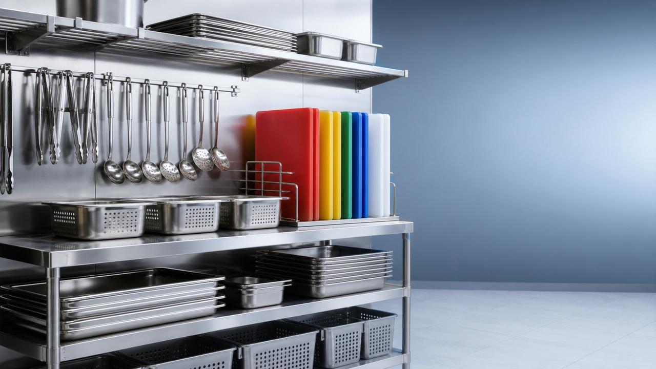 Kitchen tools for schools that are easier to inspect and store