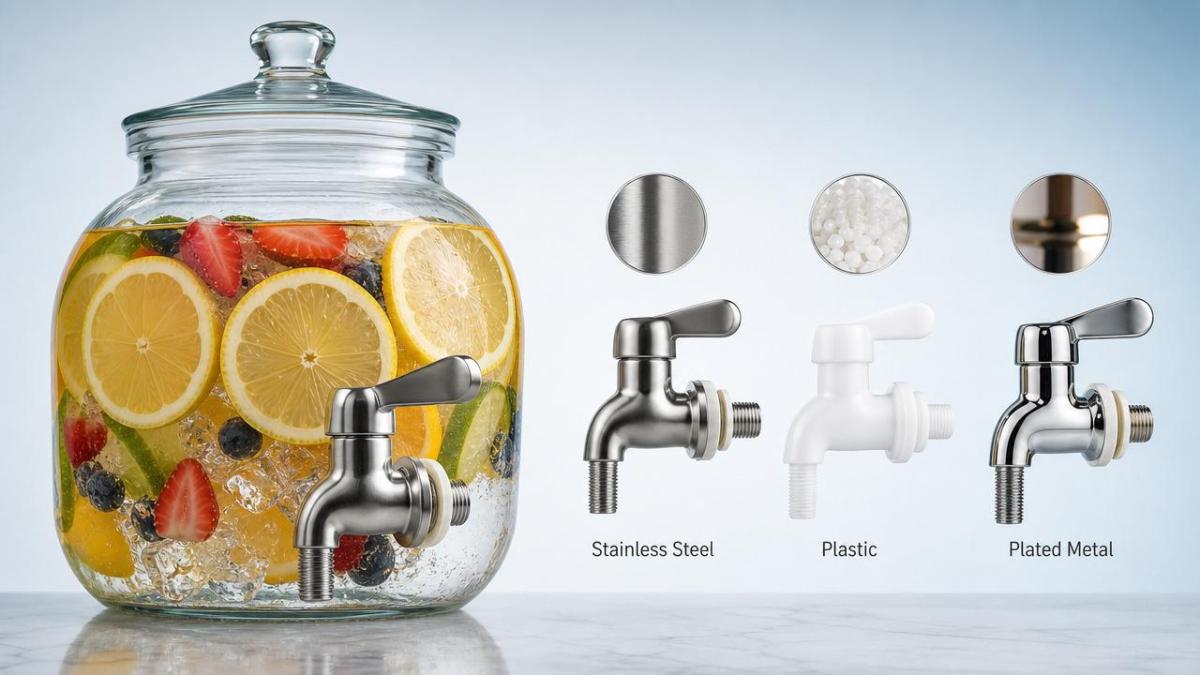 How to compare glass beverage dispenser spout durability