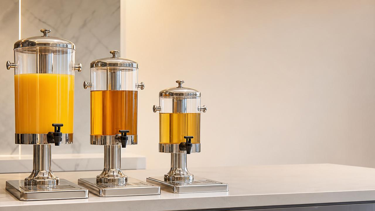 Glass juice dispenser size mistakes that affect service speed