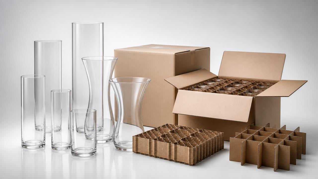 Glass wedding vases that travel well and still photograph beautifully