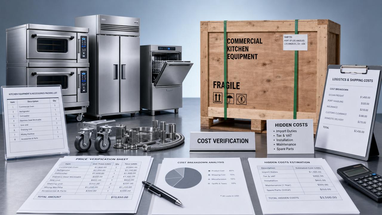 How to read a restaurant supplies price list without missing fees