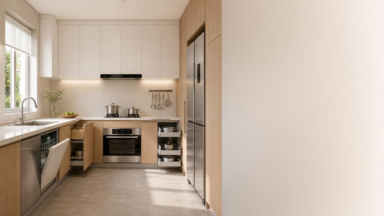 Kitchen design for home layouts that look good but waste space