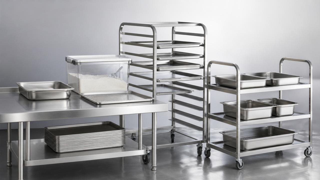Restaurant supplies for bakeries that handle flour and heat better