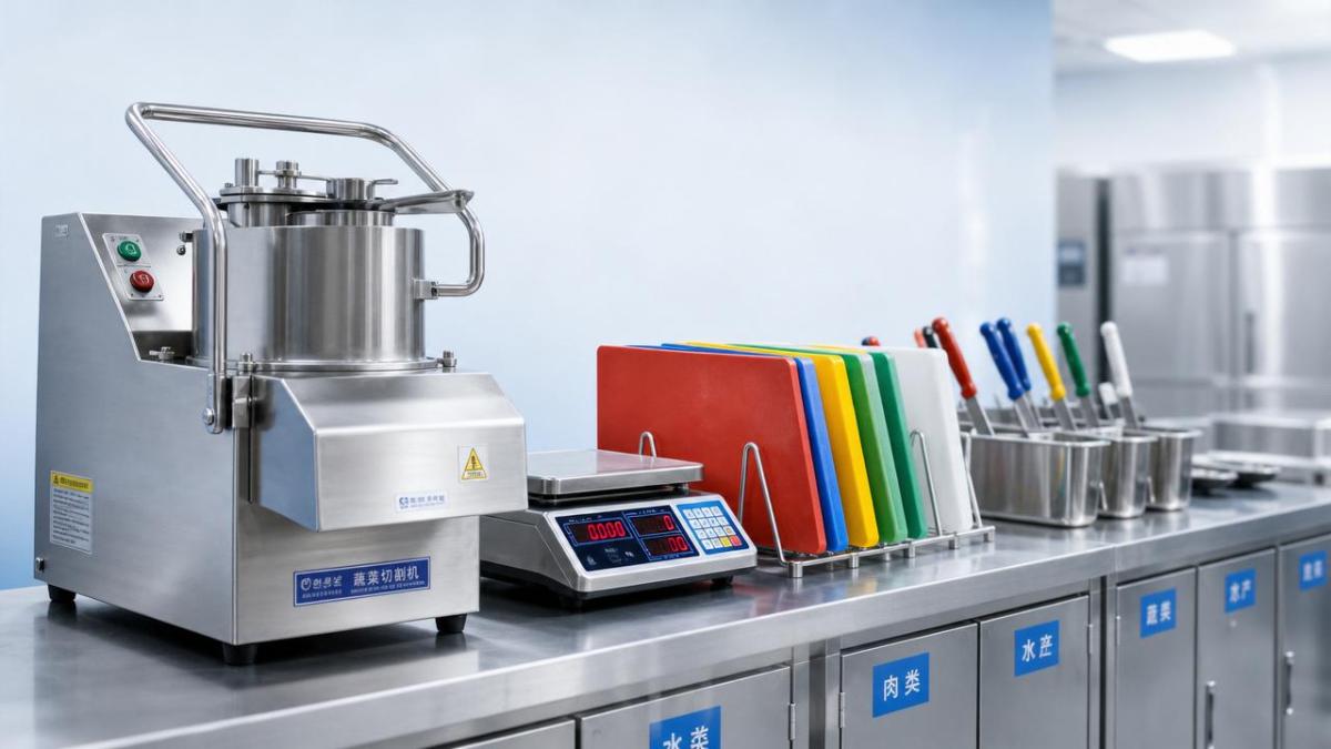 Which kitchen tools for hospitals reduce prep time safely