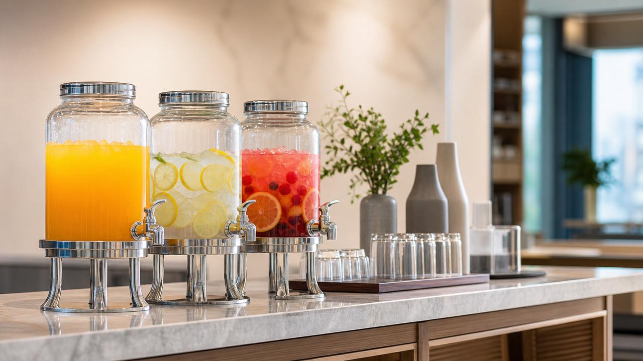 Glass juice dispenser demand is growing beyond catering