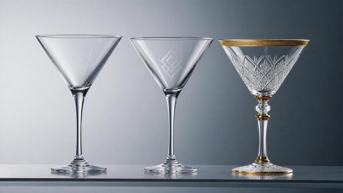 When does a glass cocktail cup become too costly to customize?