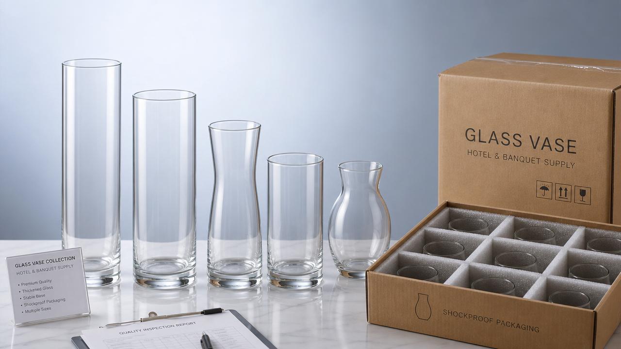 How to compare glass party vase options for bulk orders