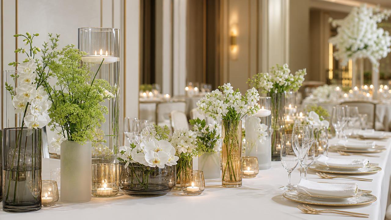 Are glass wedding decor vase trends changing in 2026