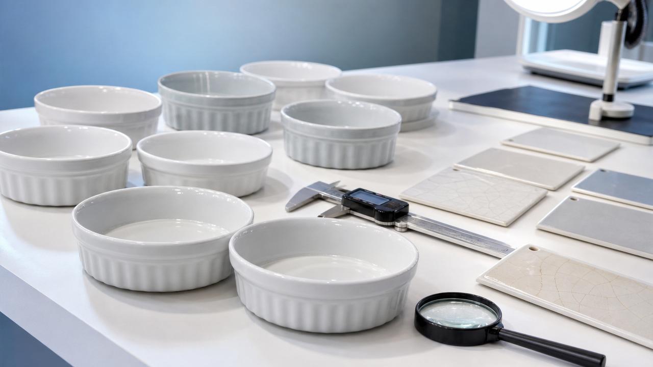 What defects matter most when sourcing a ceramic baking bowl