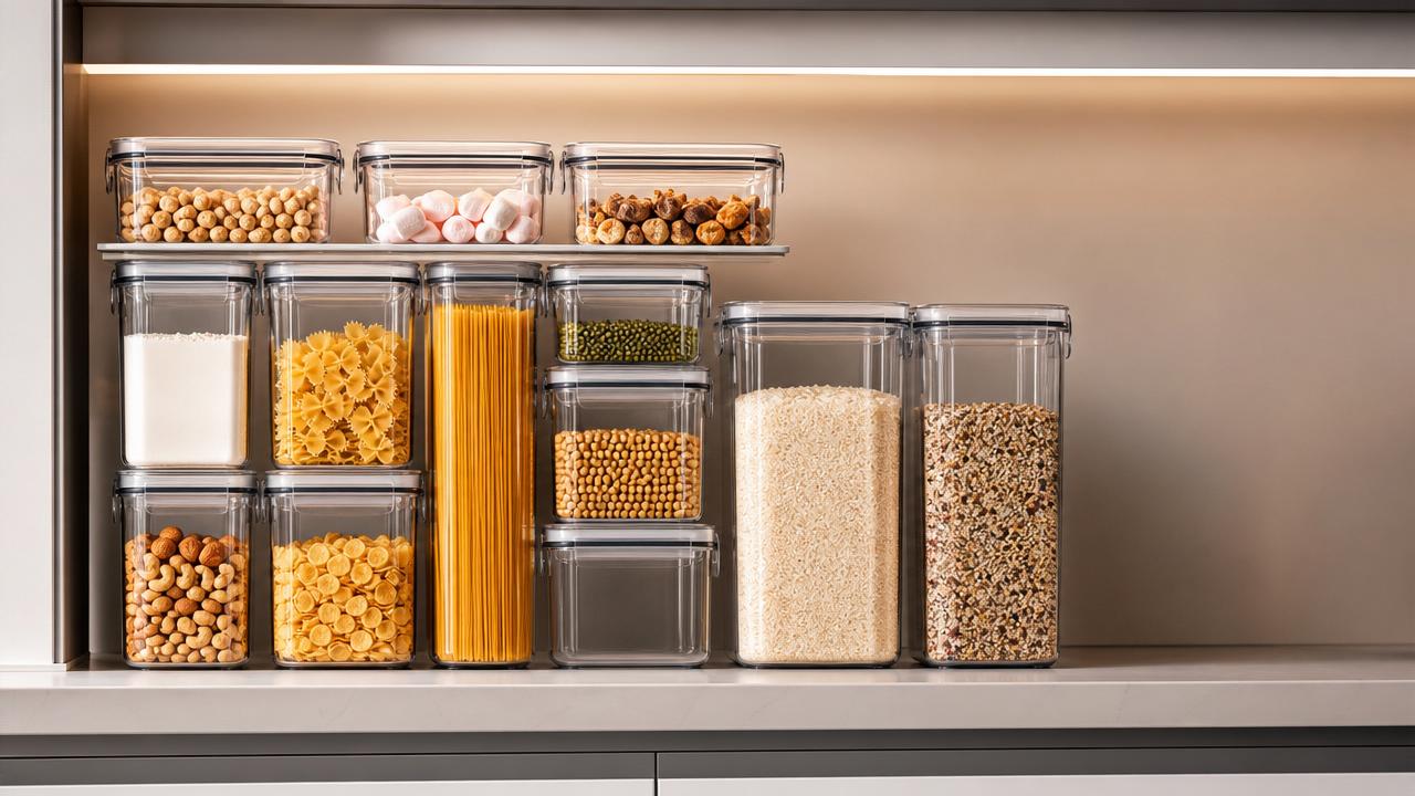 A glass storage container for kitchen can save more space
