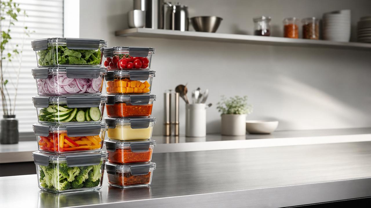 Are stackable glass storage containers better for busy kitchens