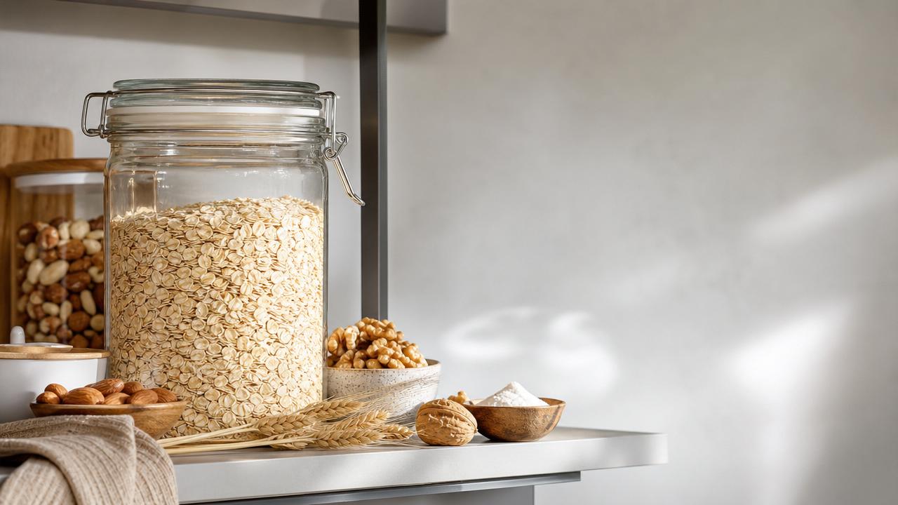 Can a glass oats container keep pantry food fresher?