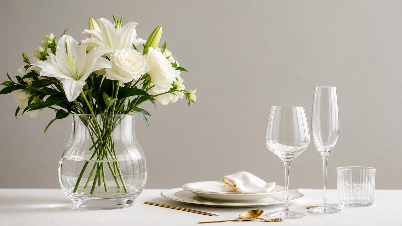 What makes a glass centerpiece vase look premium?