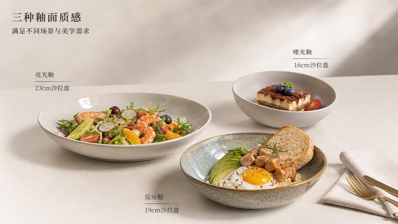 Ceramic Salad Plate Sizes, Glaze Types, and Use Cases for Restaurants and Cafes Ceramic Salad Plate Sizes, Glaze Types, and Use Cases for Restaurants and Cafes
