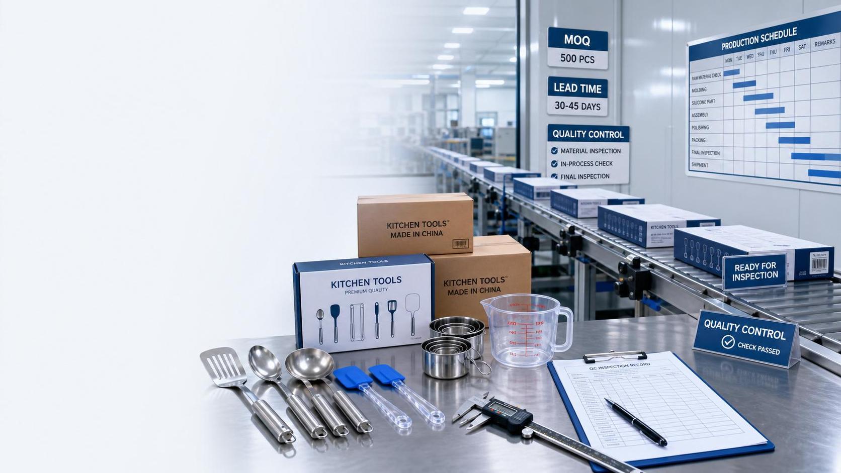 Kitchen Tools Factory Audit Guide: Key Checks for MOQ, Lead Time, and Quality Control