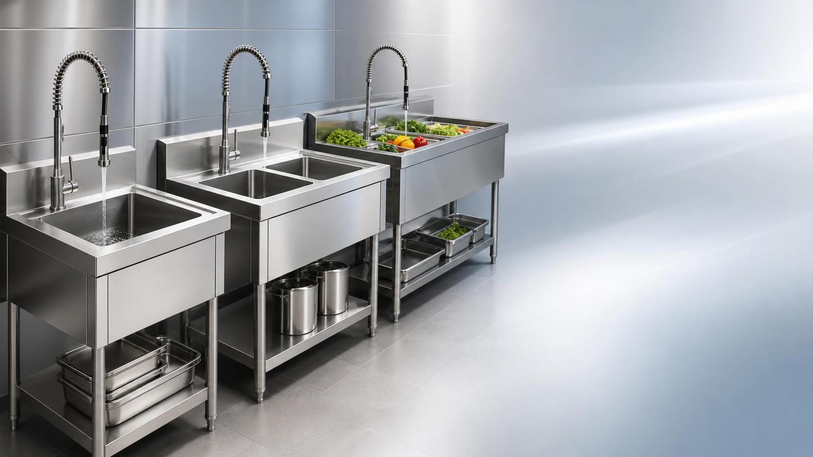 Restaurant Kitchen Sink Types Explained: Single, Double, and Prep Sink Differences
